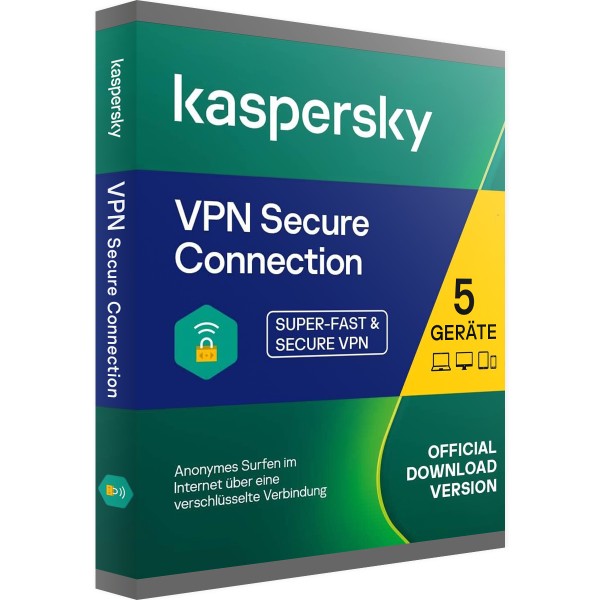 Kaspersky Secure Connection VPN 2022 | 5 appareils